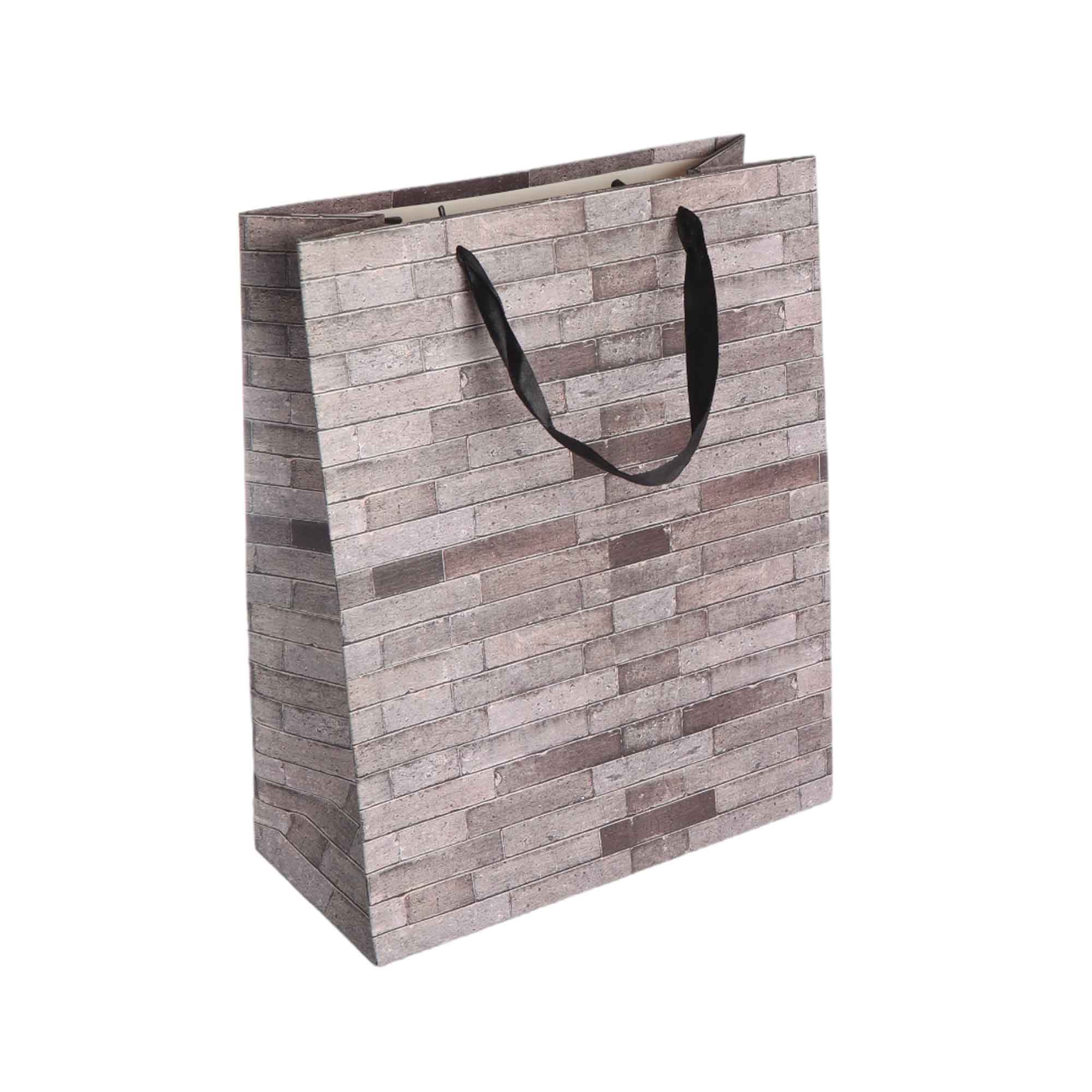 Designer Gift Paper Bag Wall Print 18x23cm Small