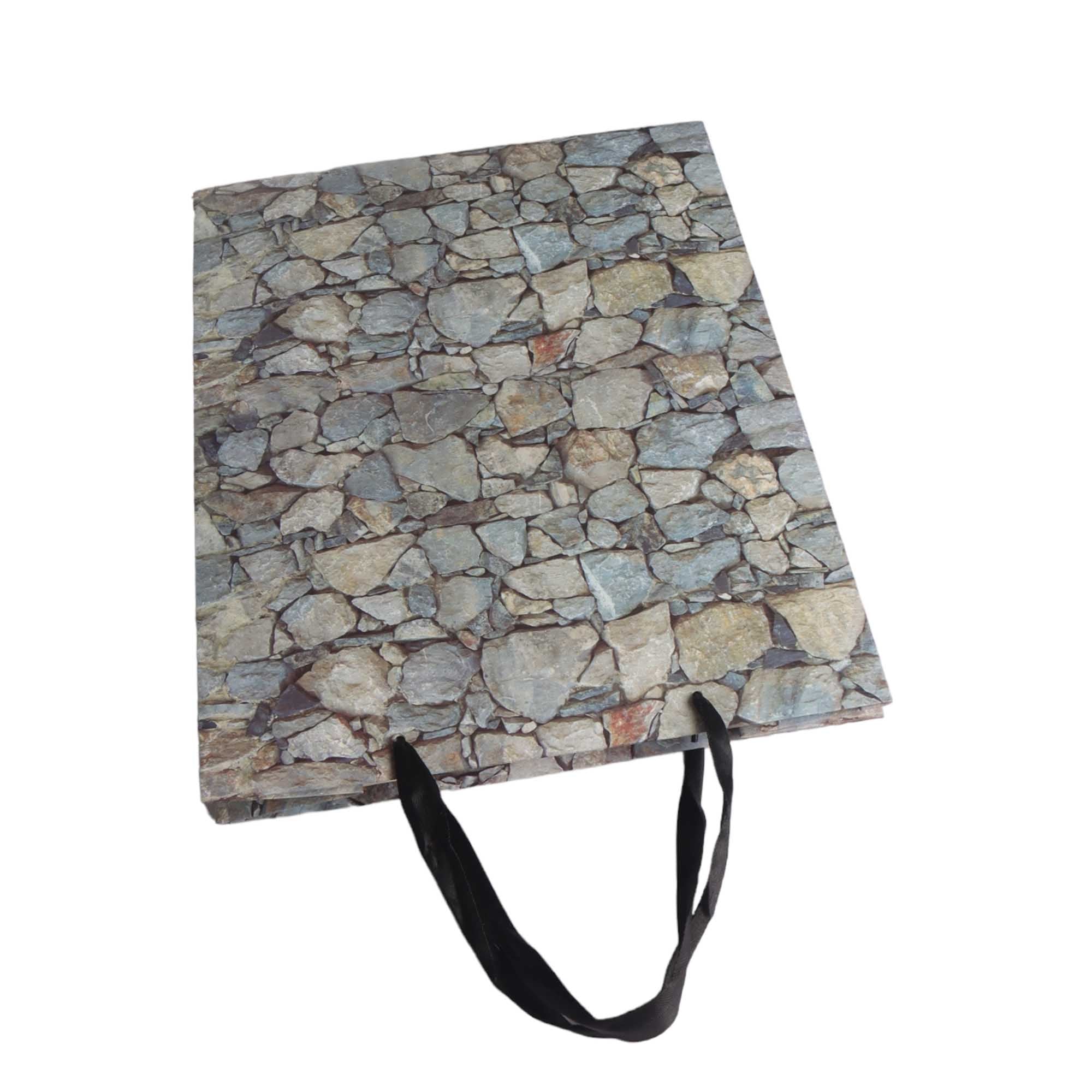 Designer Gift Paper Bag Wall Print 18x23cm Small