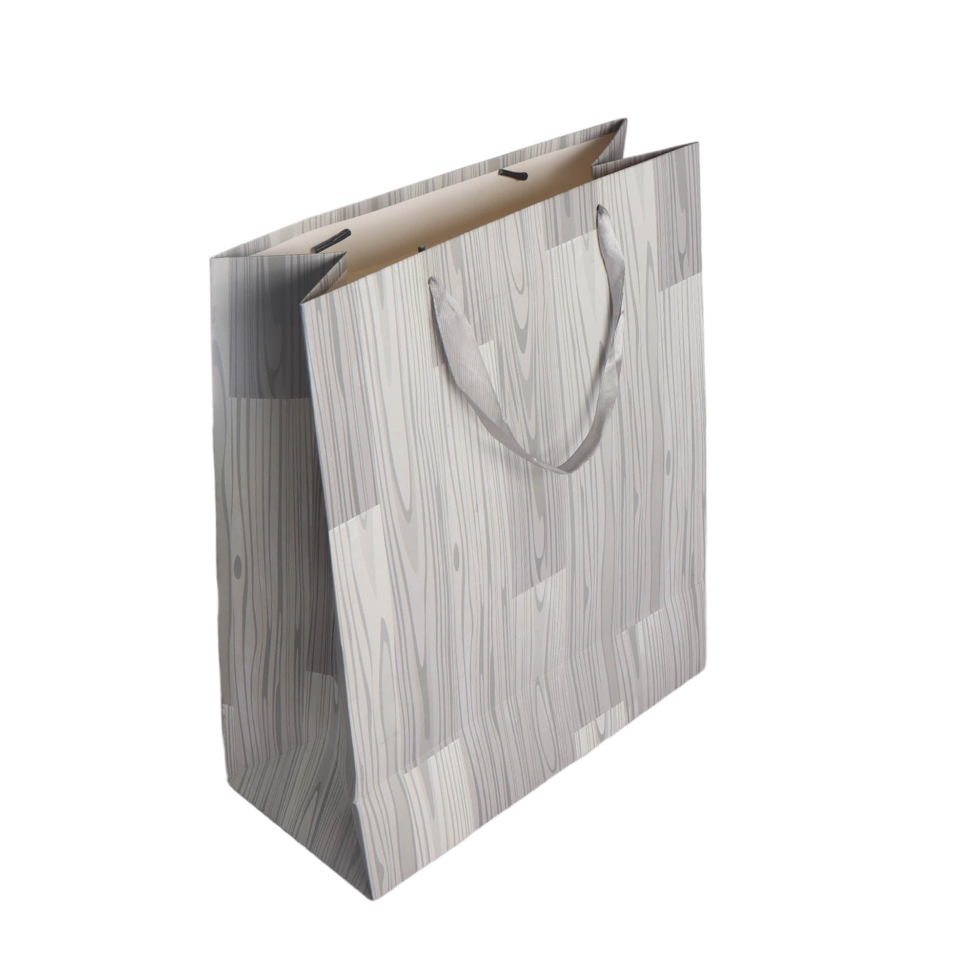 Designer Gift Paper Bag Wood 26x32cm Large