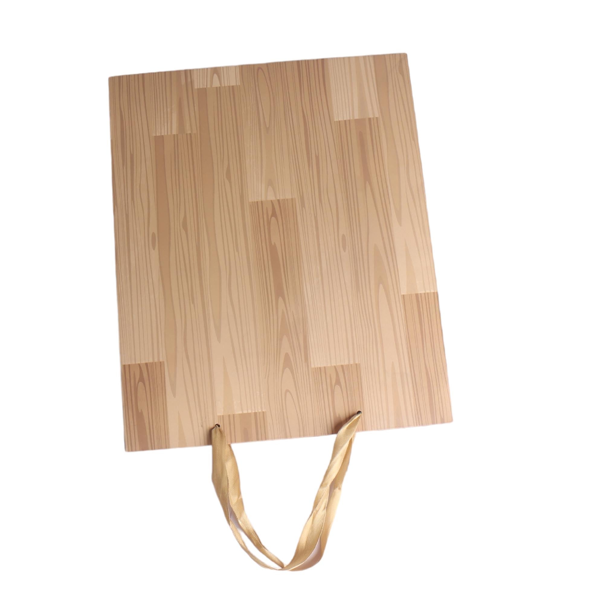 Designer Gift Paper Bag Wood Textured 14.5x5.5cm Small