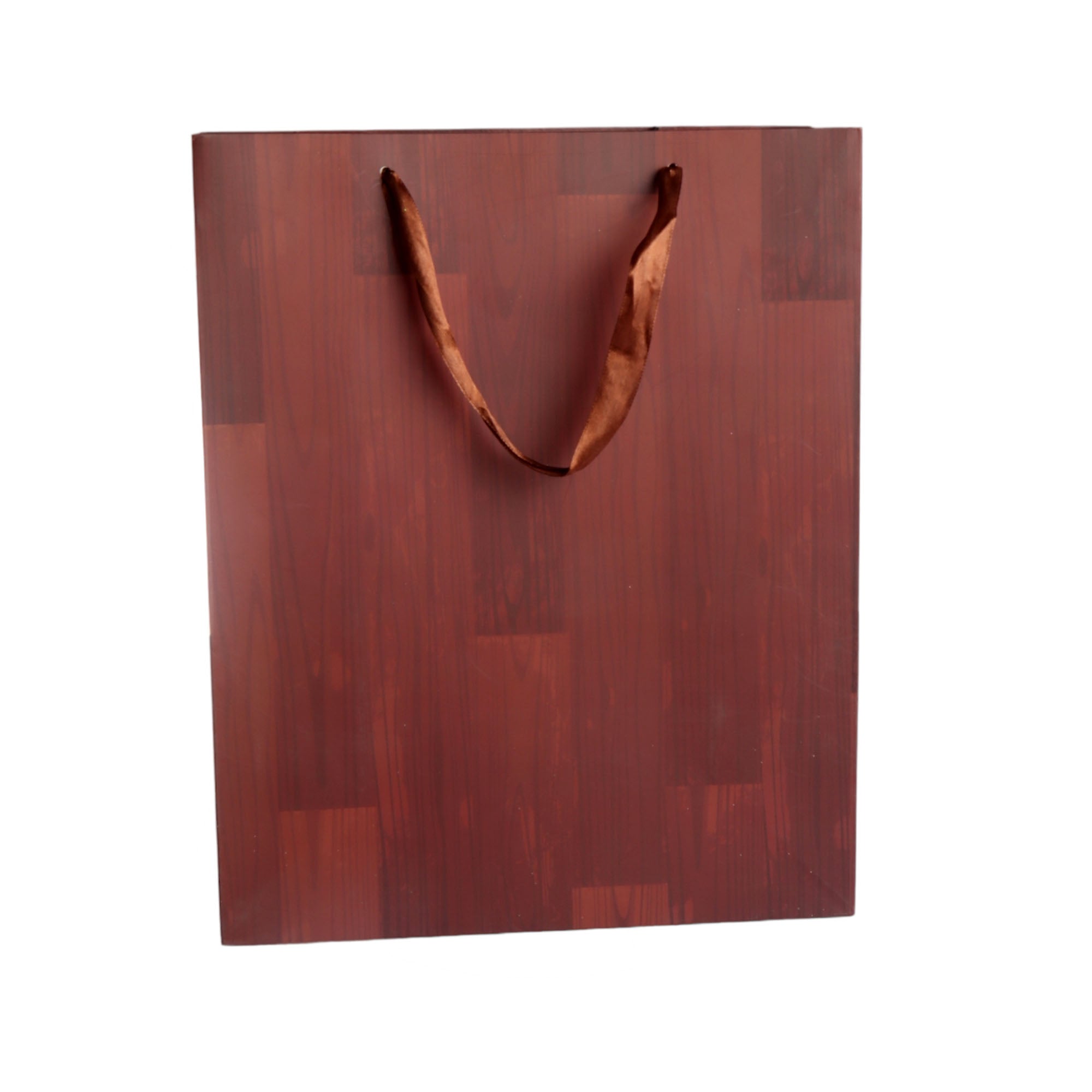 Designer Gift Paper Bag Wood 26x32cm Large