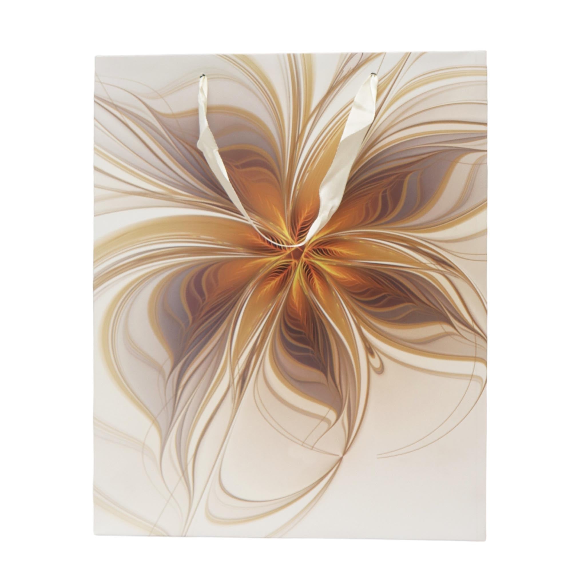 Designer Gift Paper Bag Flower 18x23cm Small