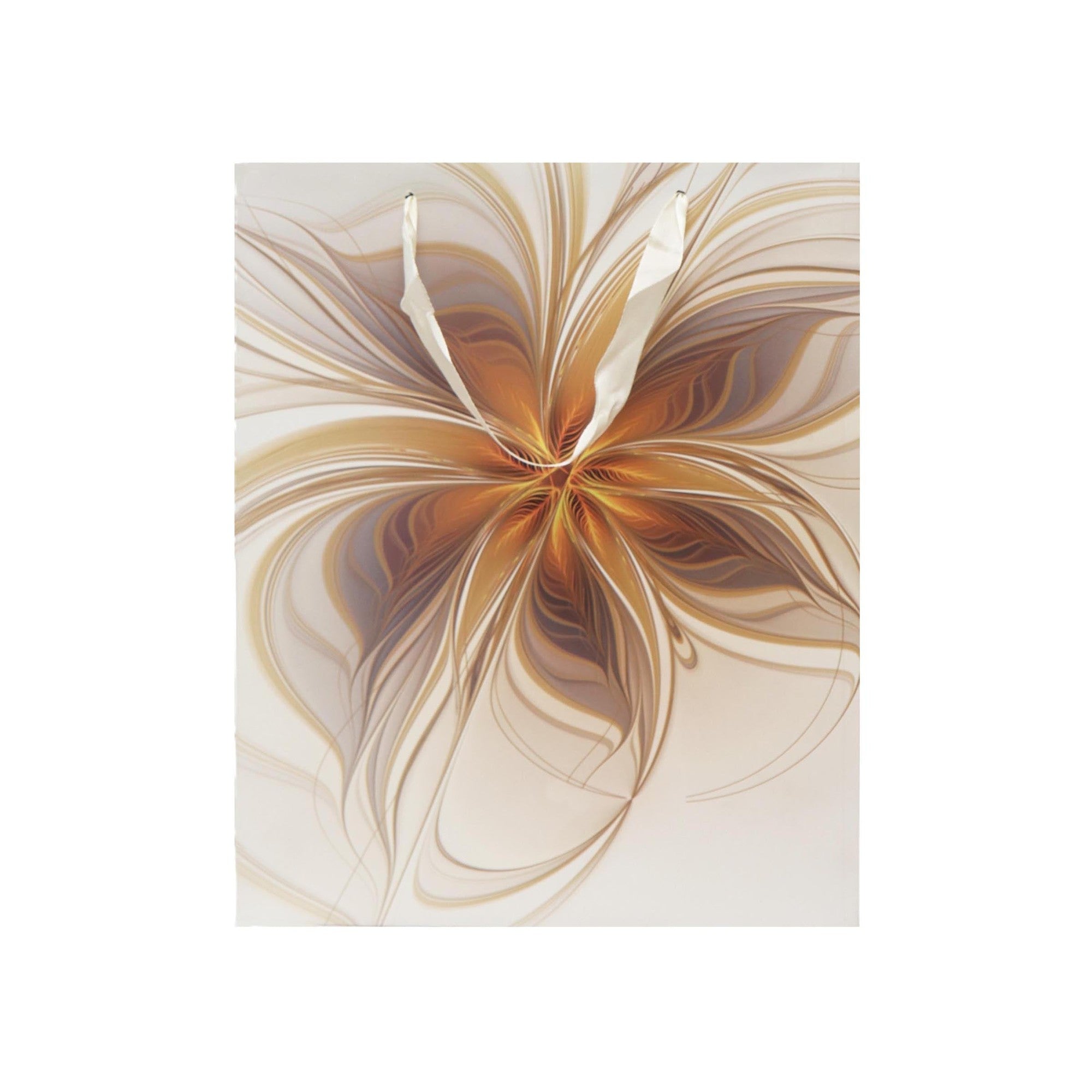 Designer Gift Paper Bag Flower Print 26x32cm Medium