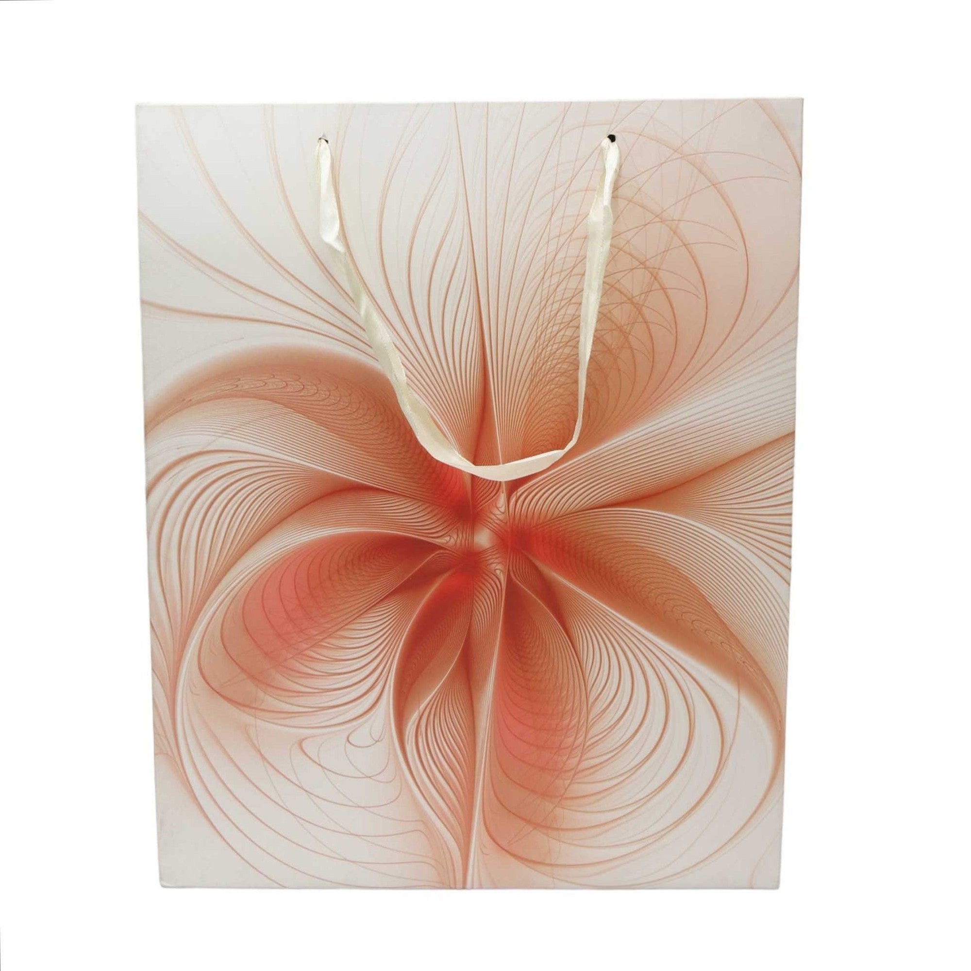 Designer Gift Paper Bag Flower Print 26x32cm Medium