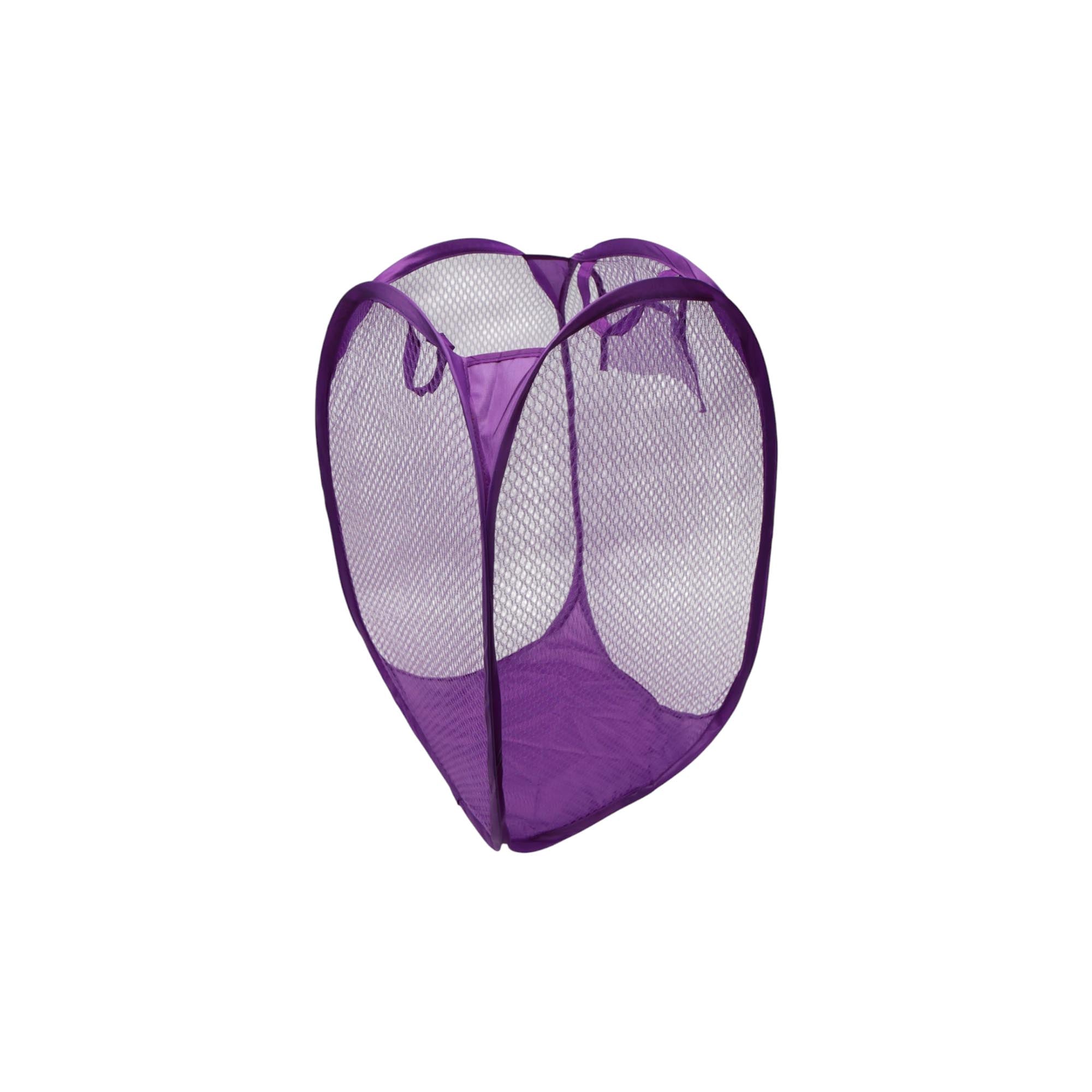 Foldable Mesh Pop-Up Laundry Basket 34x57cm
