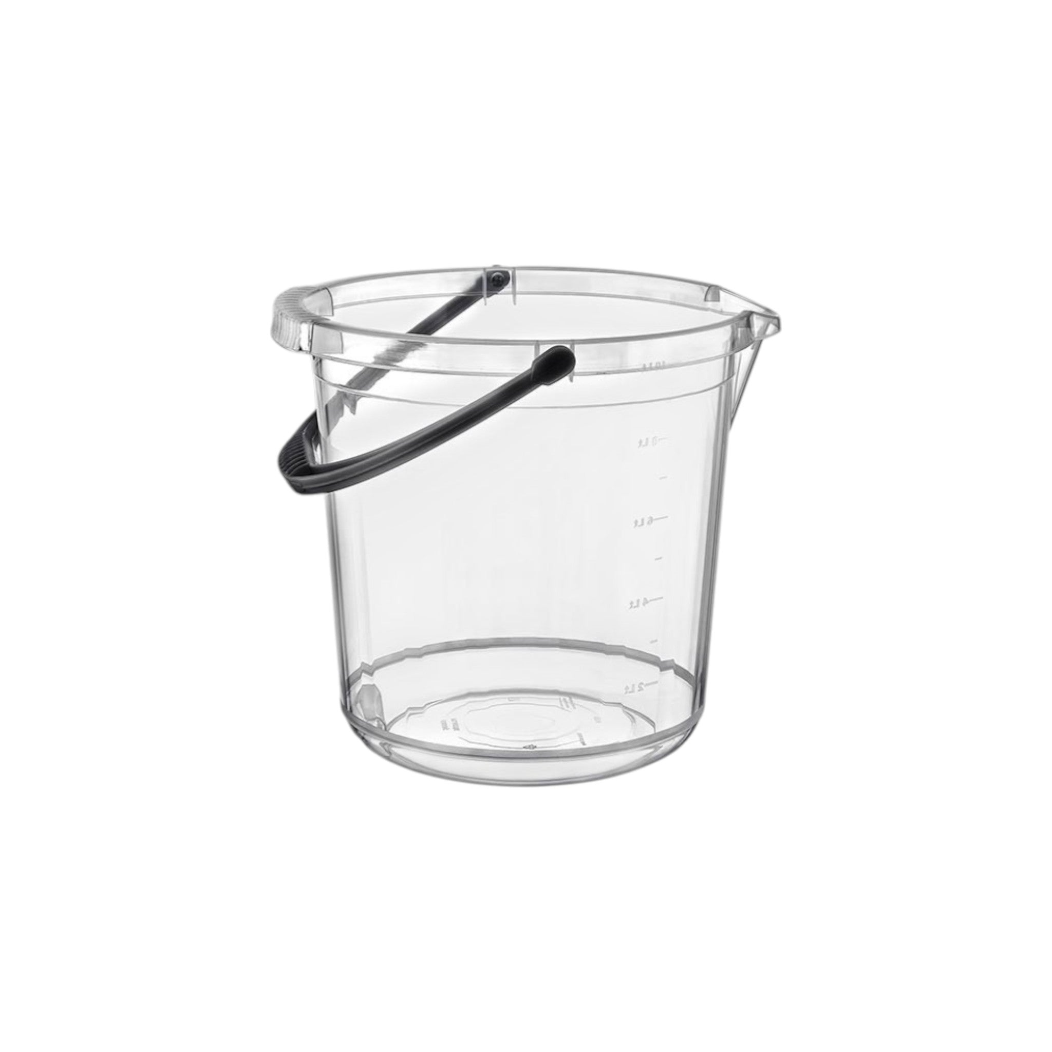 14L Bucket Plastic - Transparent Cleaning Bucket