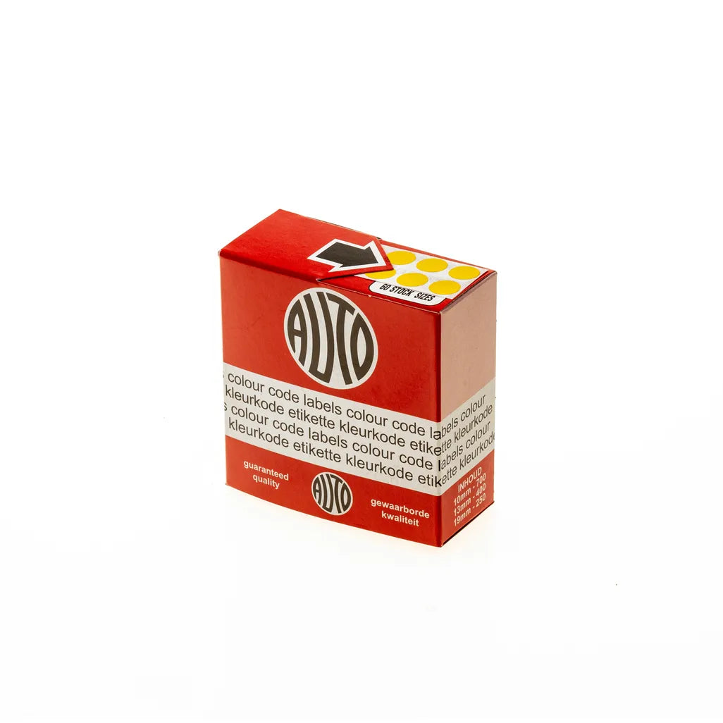 Auto Labels Stickers 13x19mm White Rectangular 950pcs