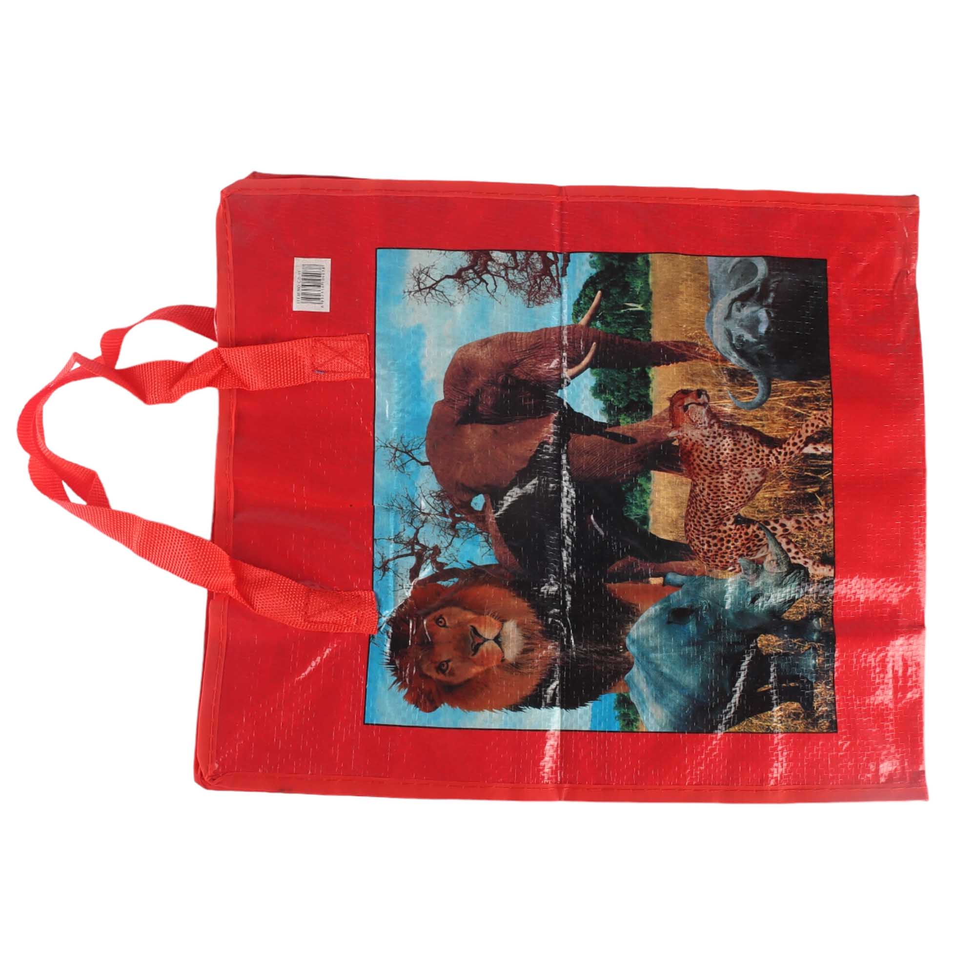China Woven Shopping Bag Animal Print 38.5x34+17.5cm
