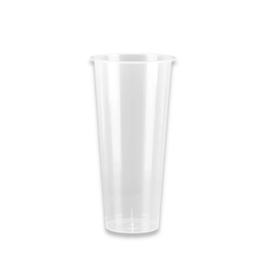 Smoothie Drinking Cups - PP Clear/Frosted Reusable Plastic 1pc