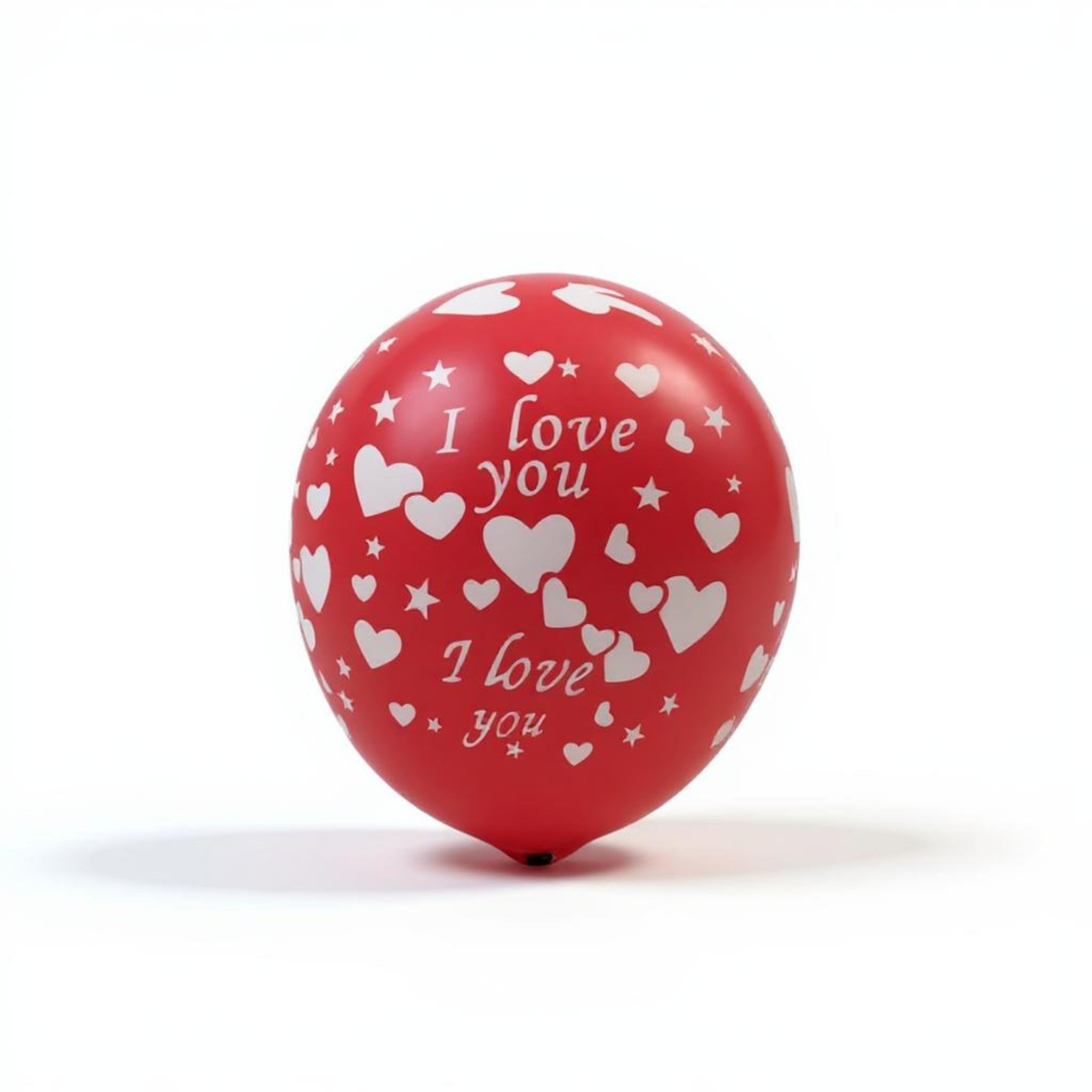 Latex Balloon Love Print Patterned