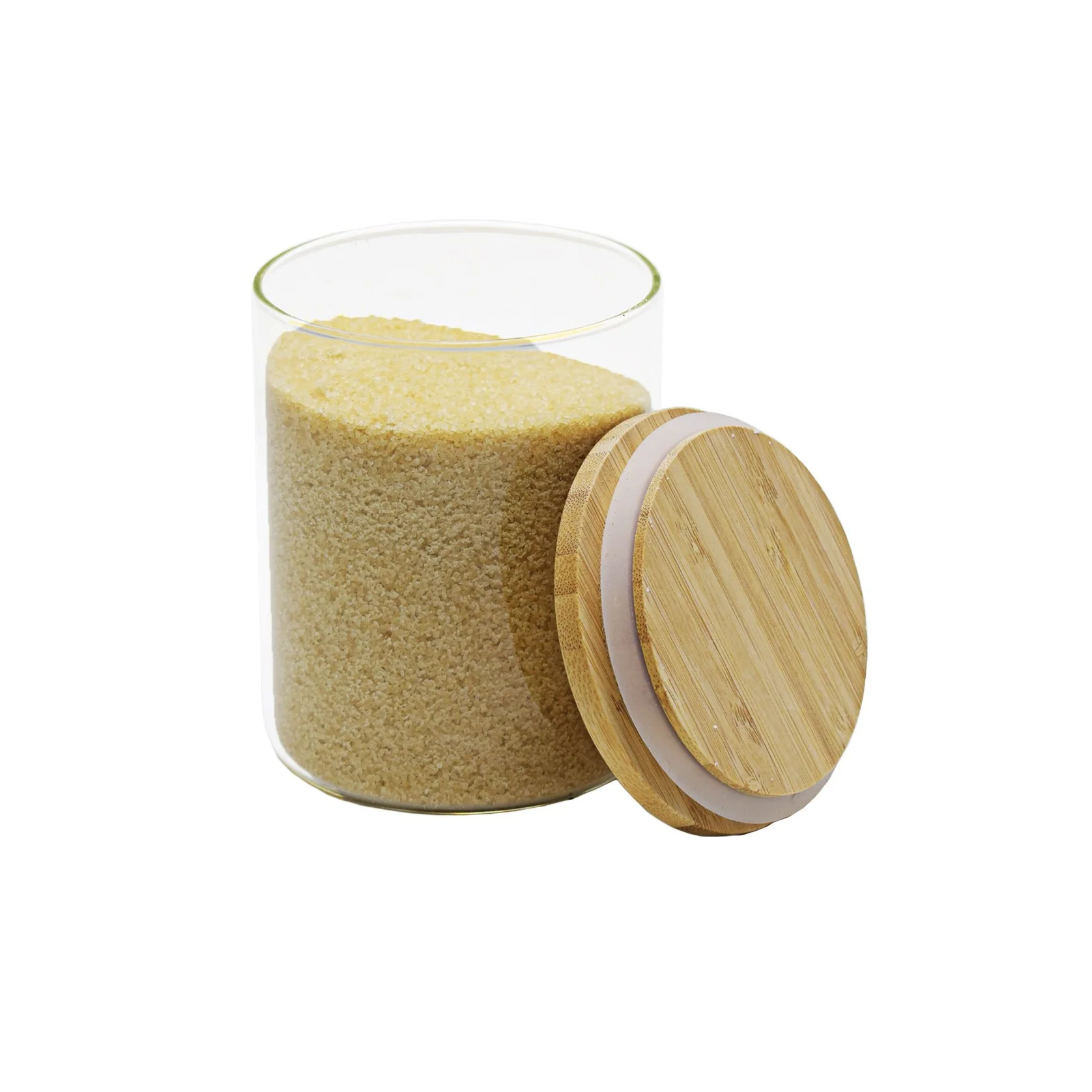 Storage Canister Borosilicate with Bamboo Lid 800ml
