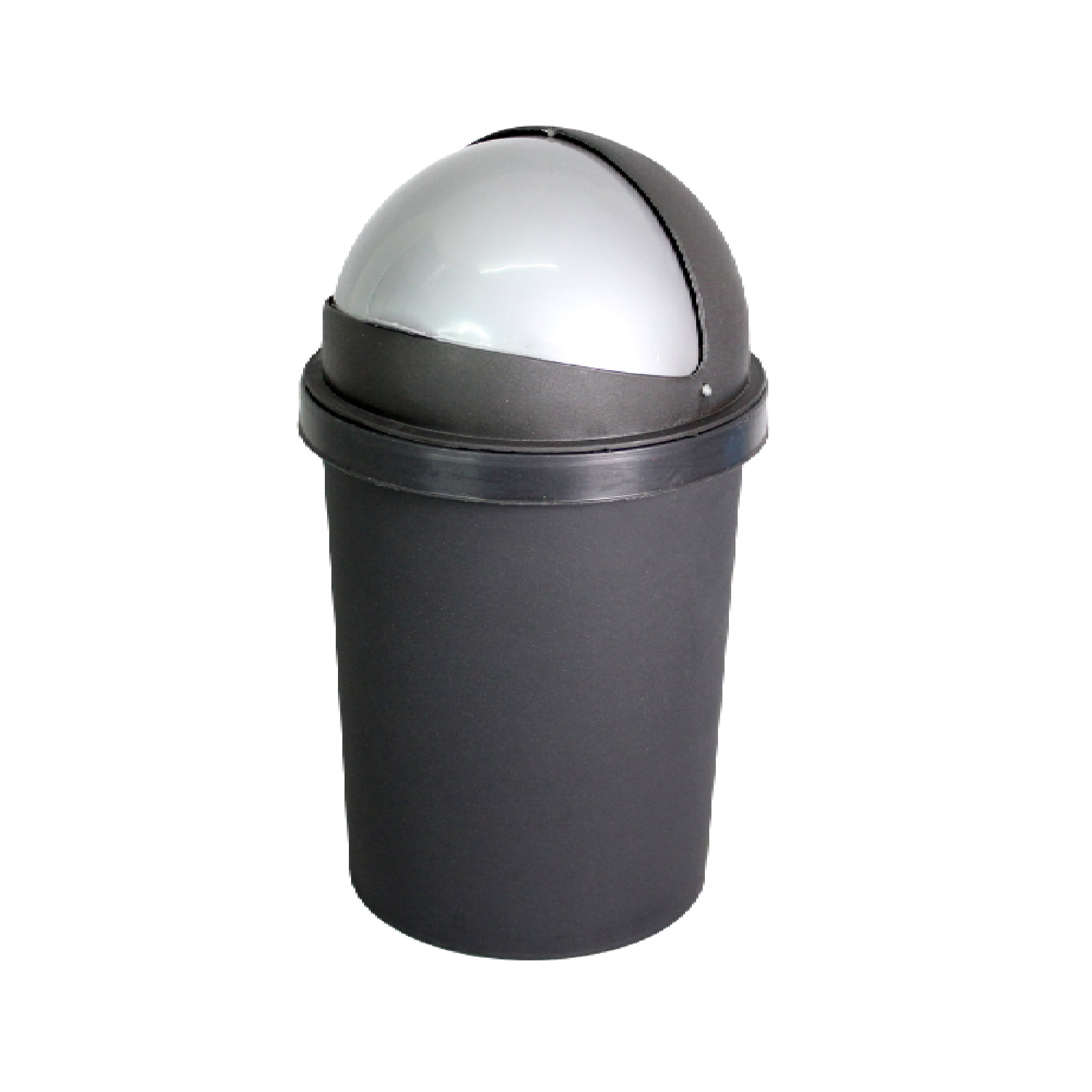 Nu Ware 40L Waste Bin Black with Helmet Flip Top Dome Lid
