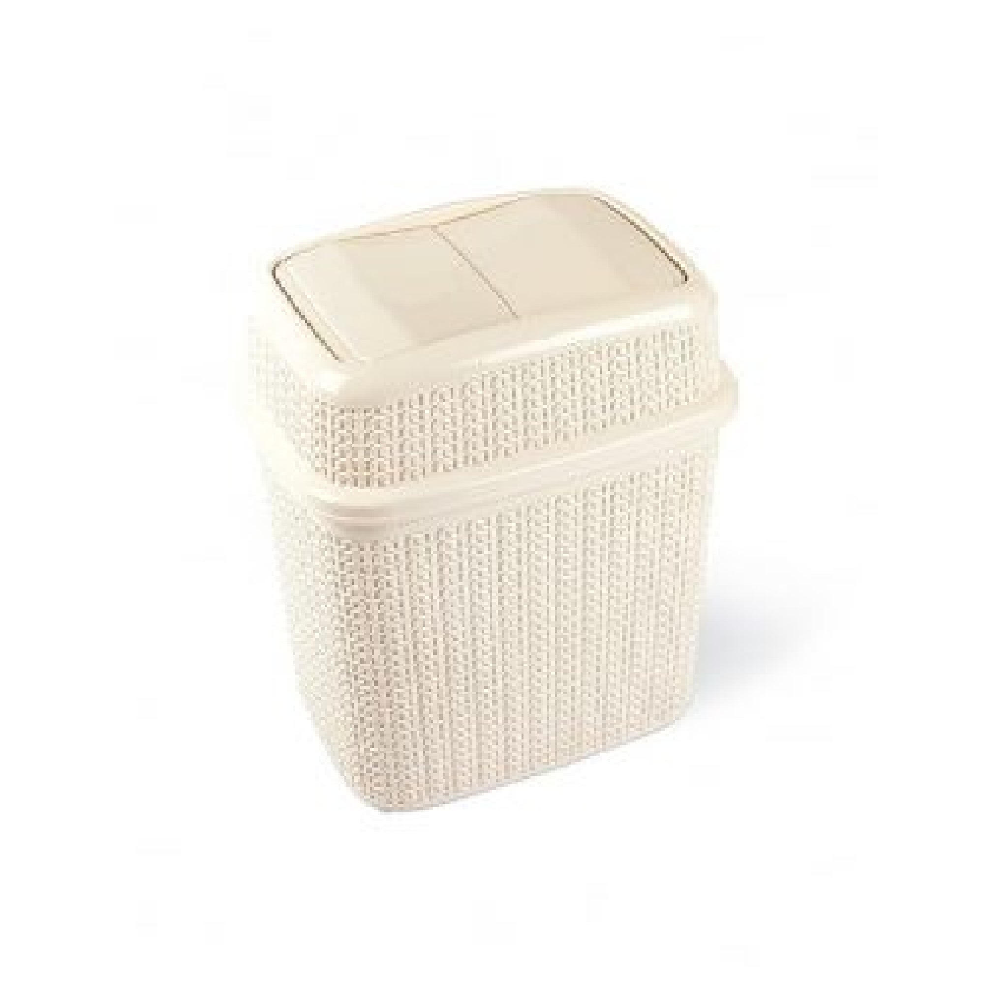 Plastic Trash Can Designer Knit 9.5L