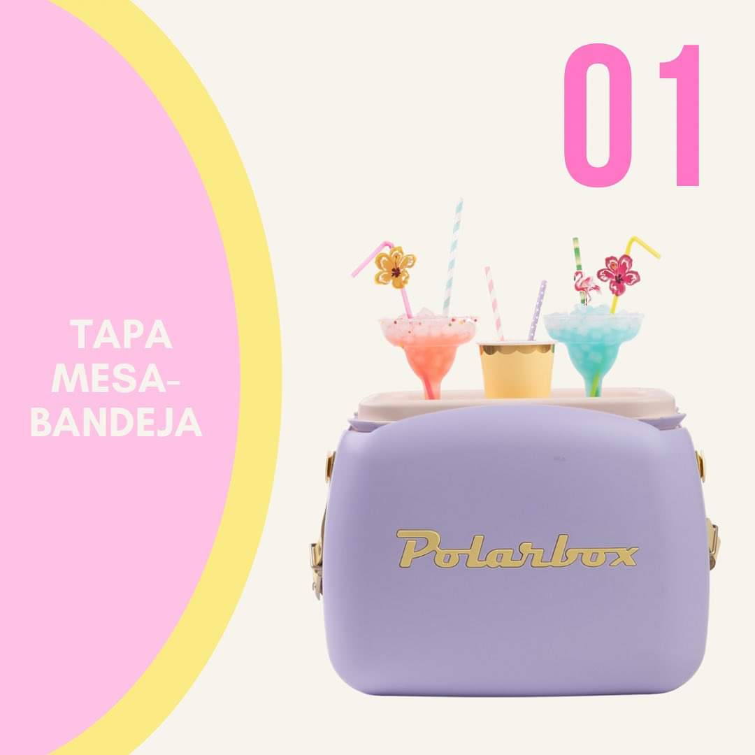 Polarbox 6L Mini Retro Cooler Bag with Two Lunch Box Containers