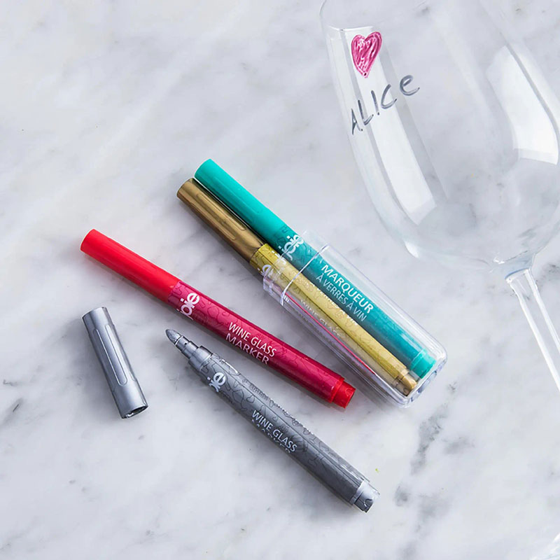 Joie Glass Markers 4pc Set