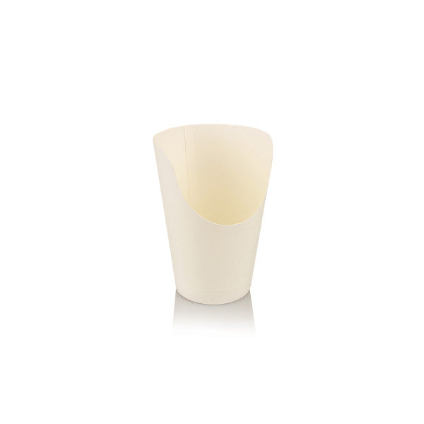 Kraft Paper French Fries Chip Cup 350ml White 10pack