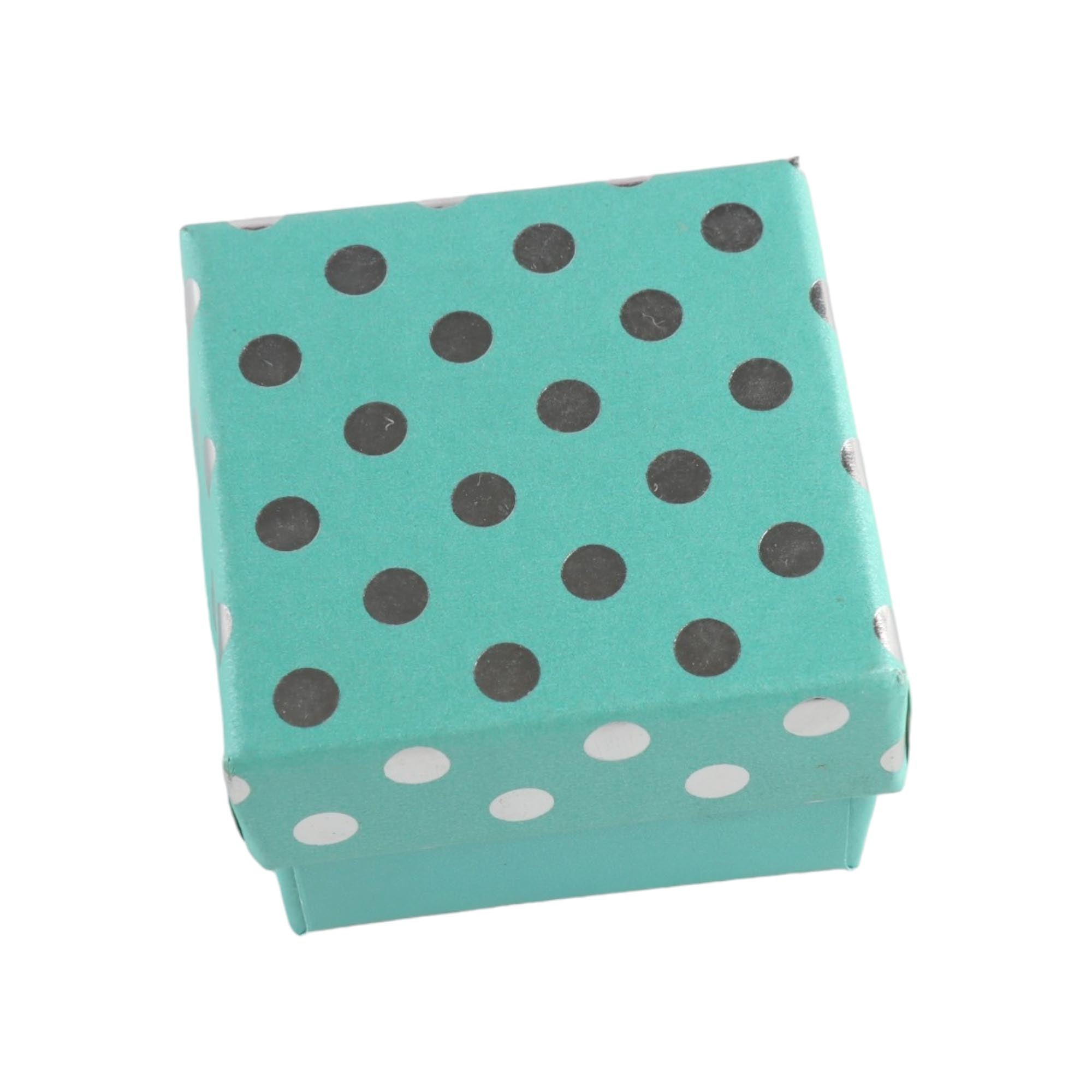 Mini Gift Box 5x5cm with Polka Dots with Lid