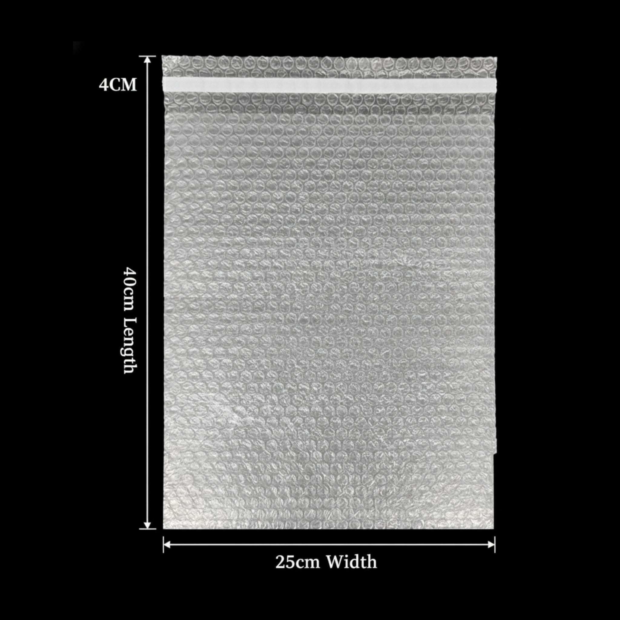 Bubble Air Wrap Pouch Bag - Clear Double Walled Protective Cushioning Bag with Self Sealing Strip 8mic 10pcs