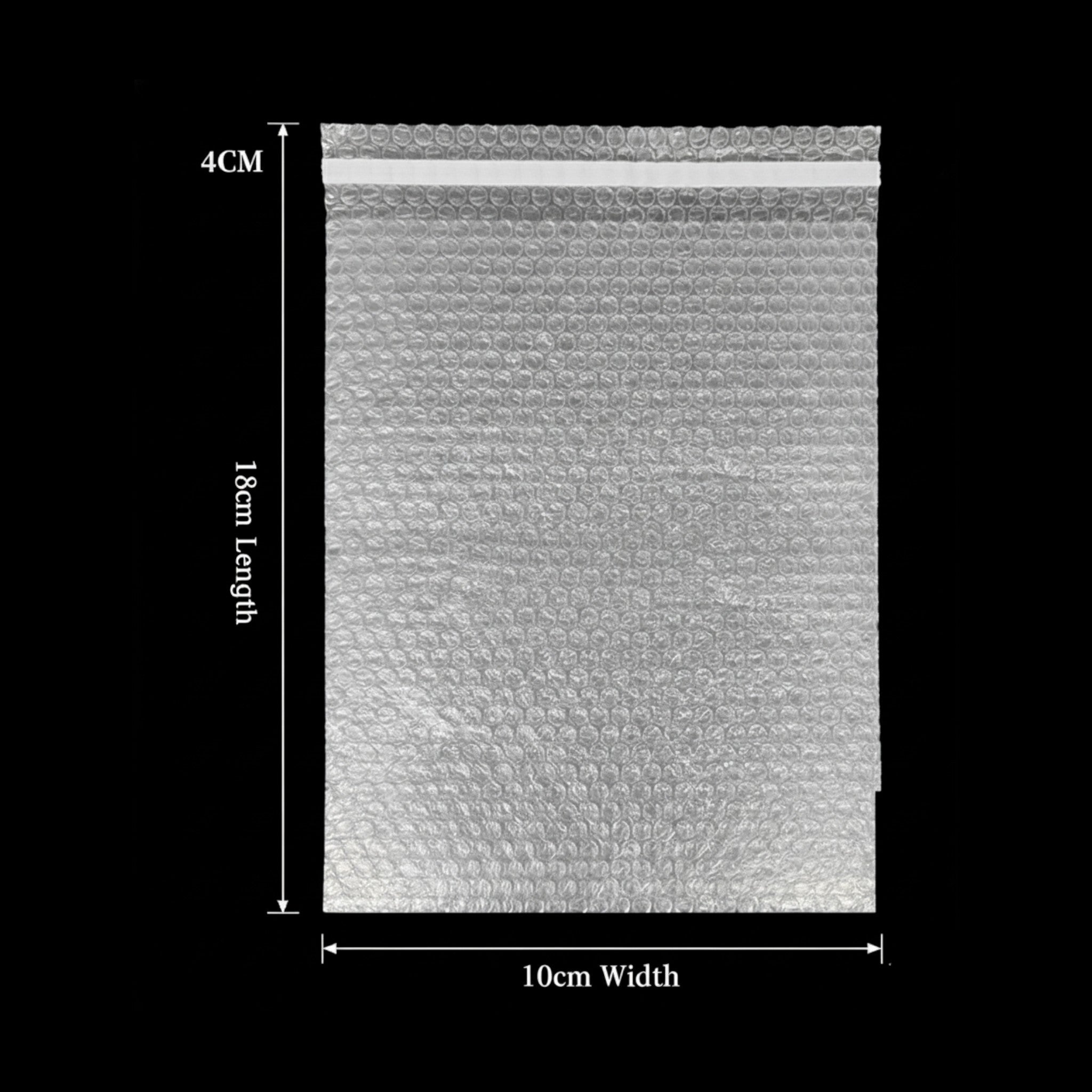 Bubble Air Wrap Pouch Bag - Clear Double Walled Protective Cushioning Bag with Self Sealing Strip 8mic 10pcs