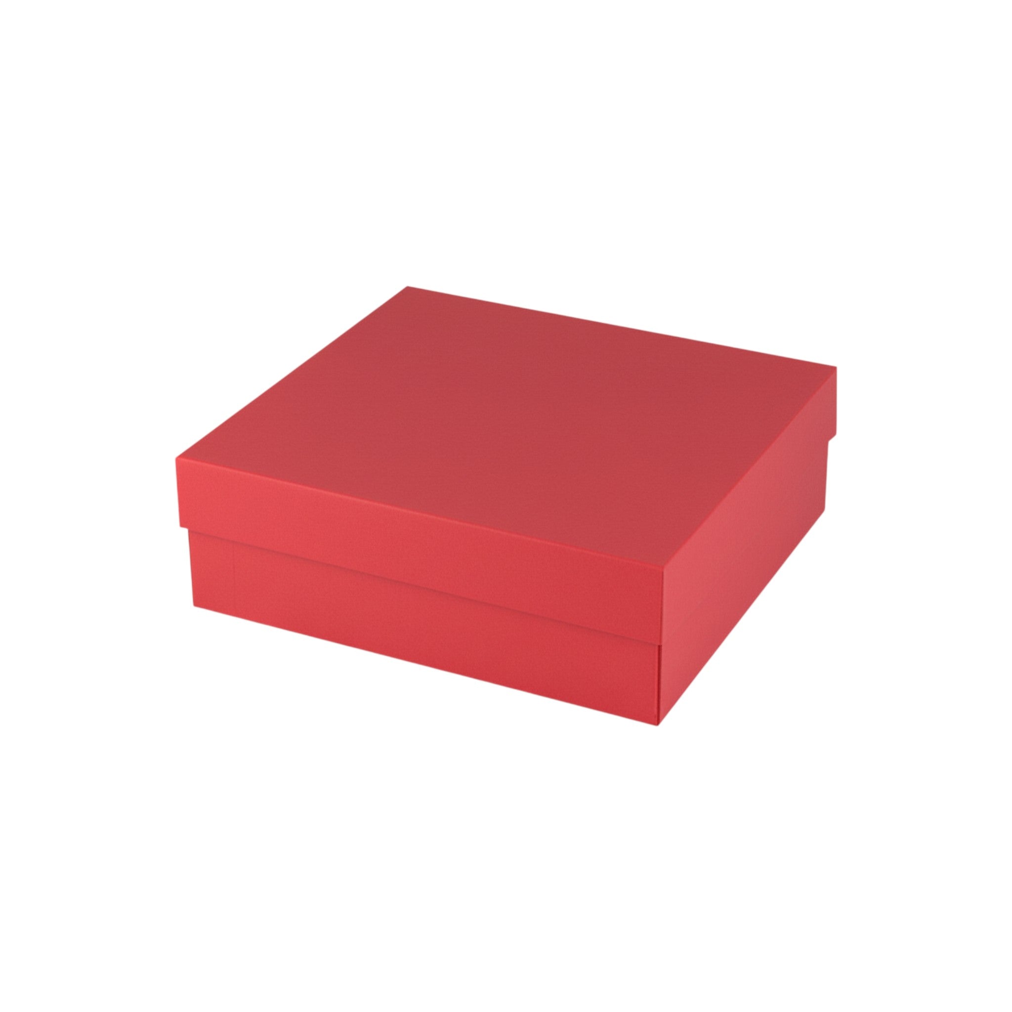 Gift Box Sturdy Hardboard Plain Solid Color 14x14x5.2cm