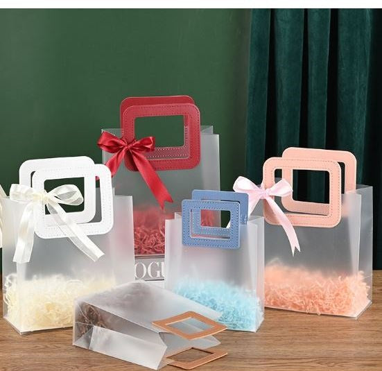 PVC Gift Bags with Square Handle