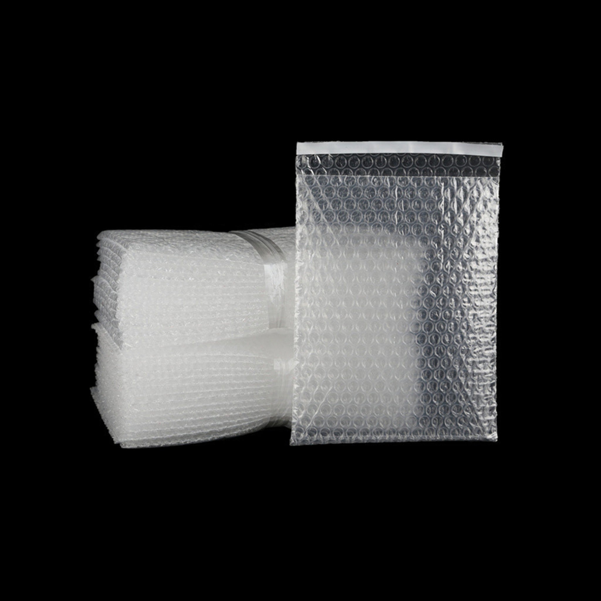 Bubble Air Wrap Pouch Bag - Clear Double Walled Protective Cushioning Bag with Self Sealing Strip 8mic 10pcs