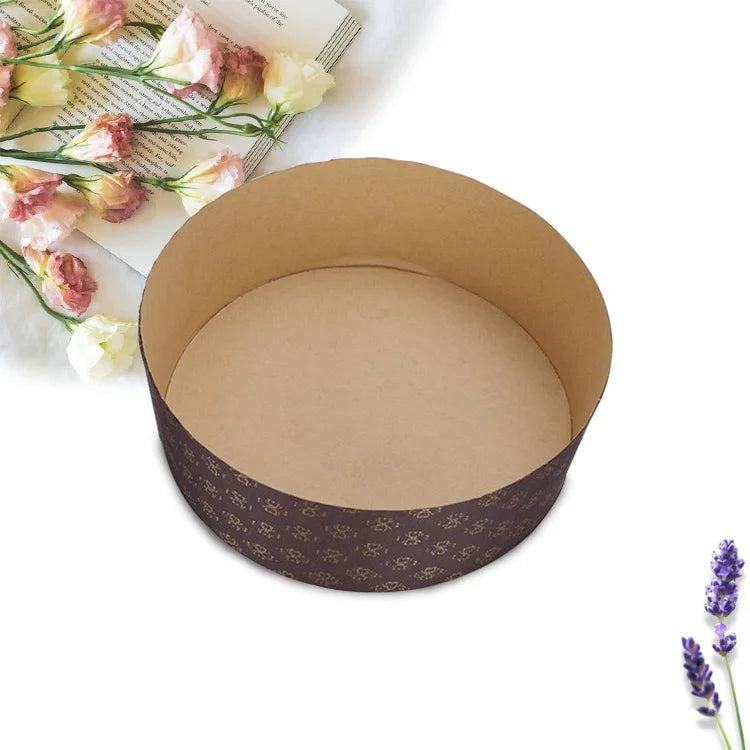 Panettone Paper Popcorn Bucket - Paper Baking Mold 17x10x20cm