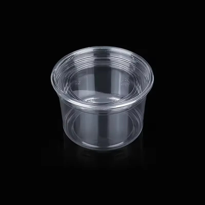 Disposable PP Takeaway Food Round Storage Container - Clear Plastic Reusable Leakproof with Lid 10pack