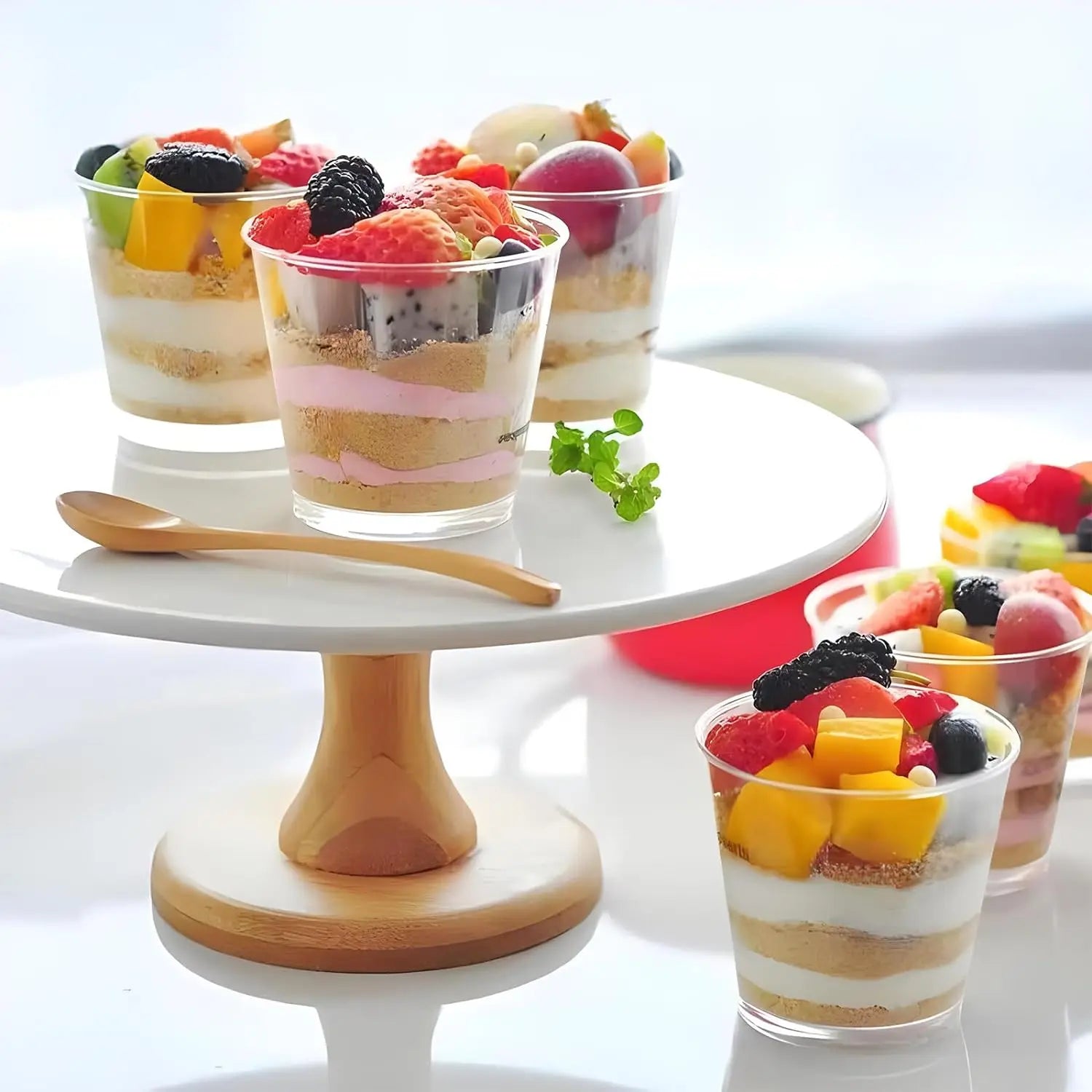 Disposable Plastic Acrylic Dessert Cups 10Pcs