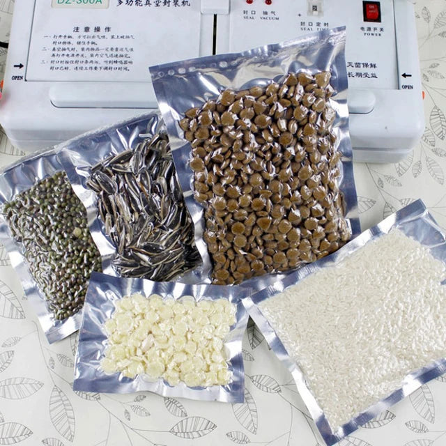 Vacuum Metalized Bags Silver 50g 10x14cm Laminated Pouch 100pack