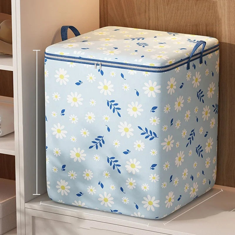 Duvet-Clothes Foldable Fabric Storage Box 45x45x35cm 100Ltr