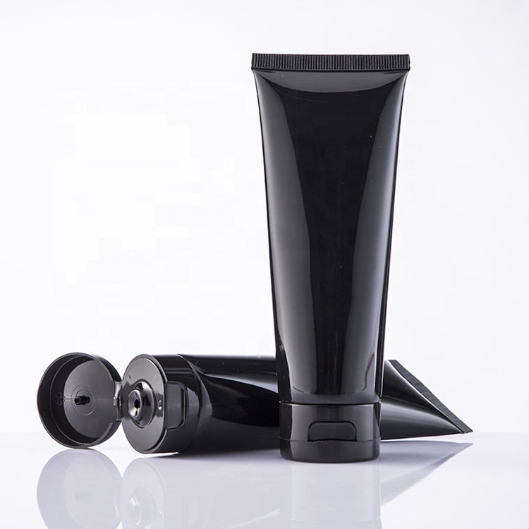 50ml Cosmetic Refillable Cream Tube Gloss Black