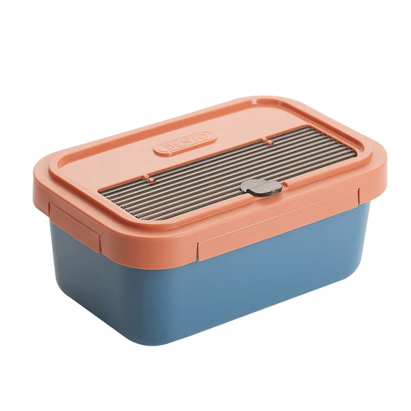 Wonferful Life Lunch Box with Reusable Utensils Plastic 1.2L