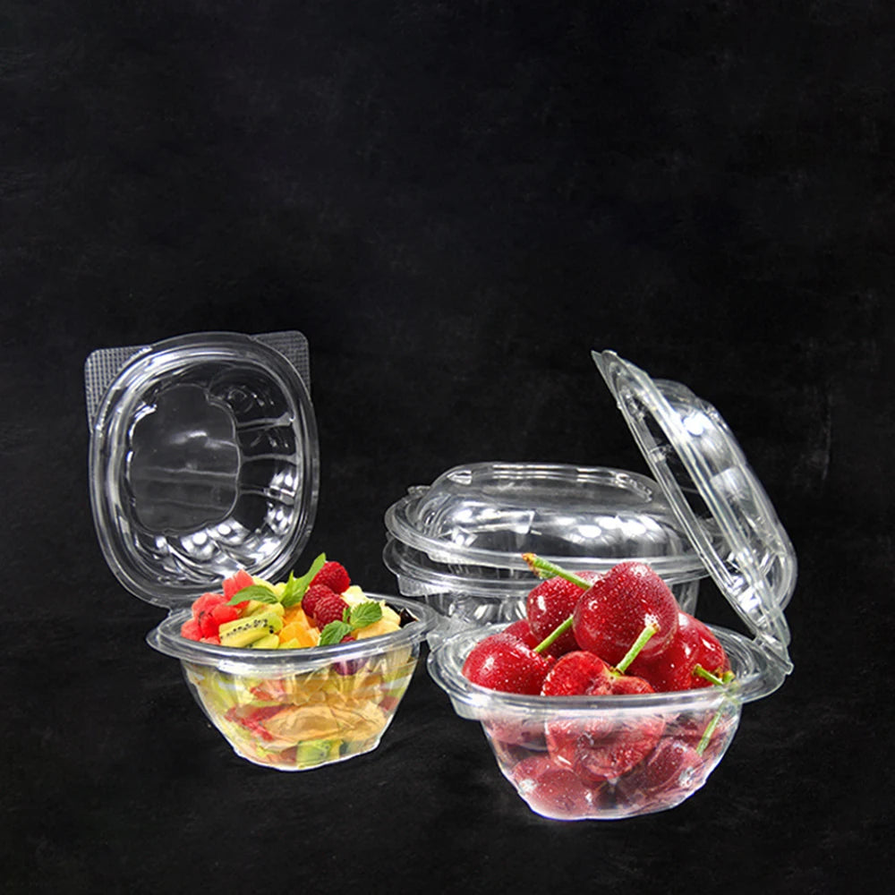 Zibo Clamshell 250ml Round Salad Container