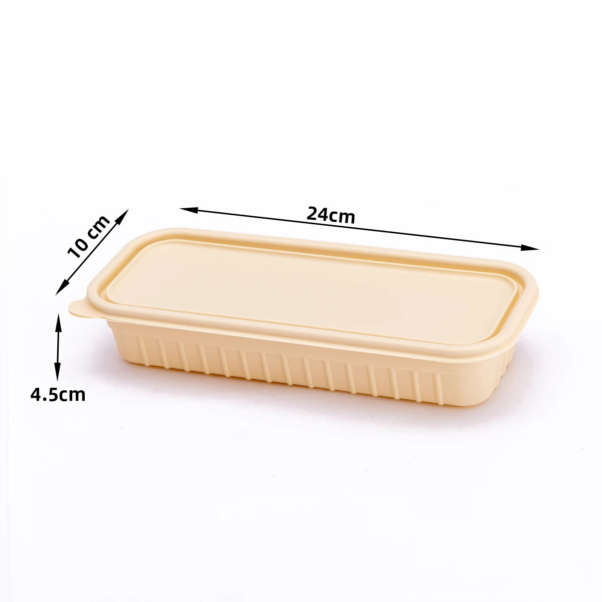 Microwavable Takeaway Lunchbox Food Tray with Lid 24x10cm Biodegradable Eco Friendly 10pack