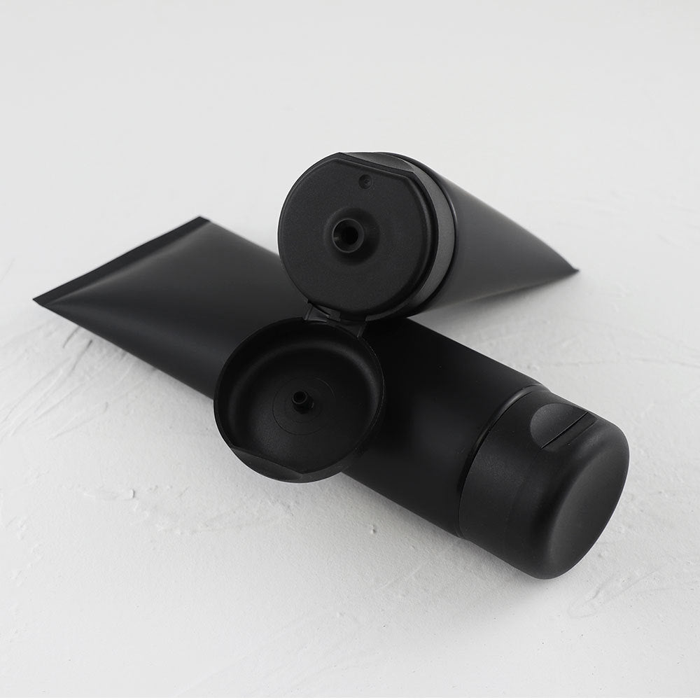 50ml Cosmetic Refillable Cream Tube Matte Black