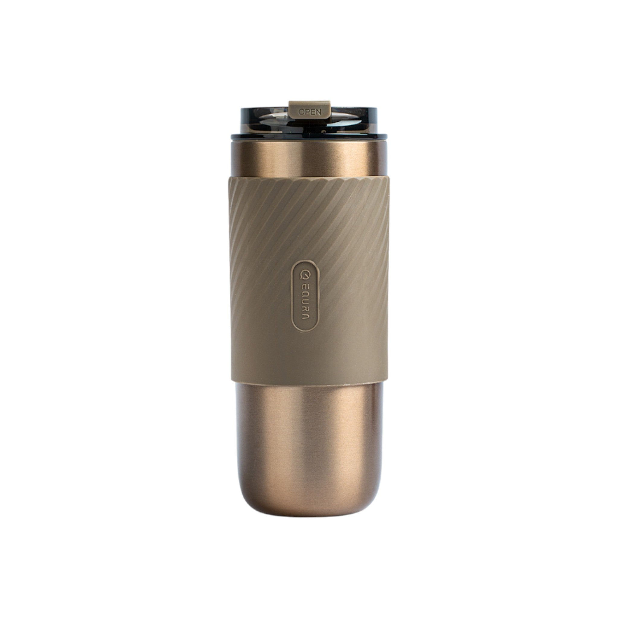 520ml Double-Wall Thermal Tumbler with Silicone Sleeve, Infuser & Retractable Stainless Steel Straw