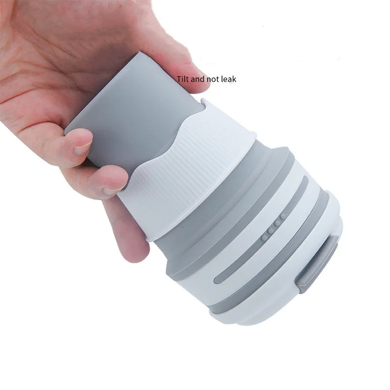 350ml Folding Silicone Travel Drinking Cup 9cm