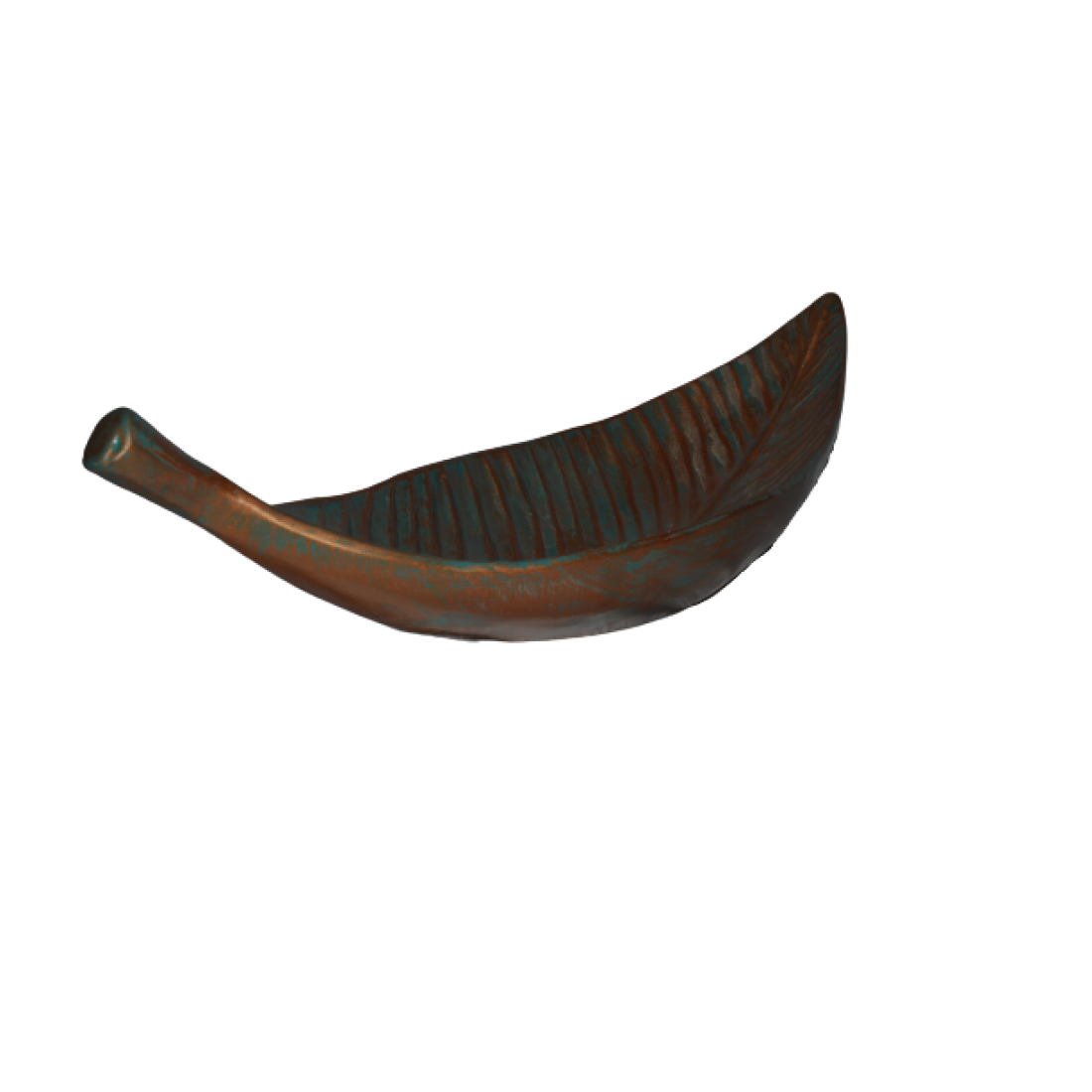 Server Leaf Metallic Base 65cm Bronze