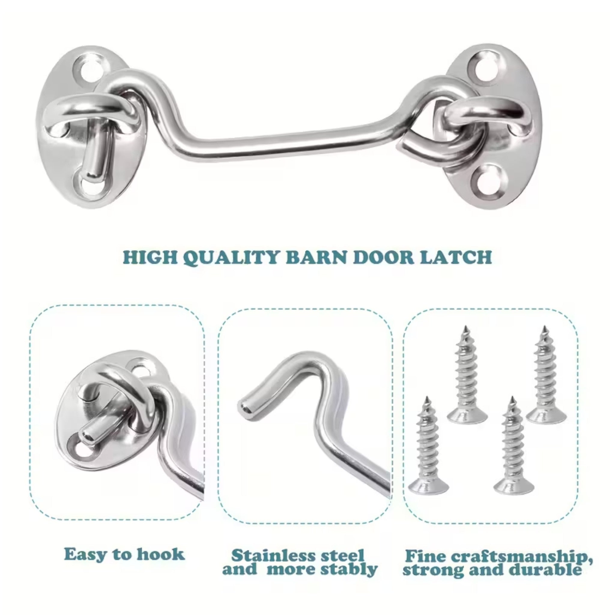 Hook Cabin Chrome Plated 75mm Solid Brass