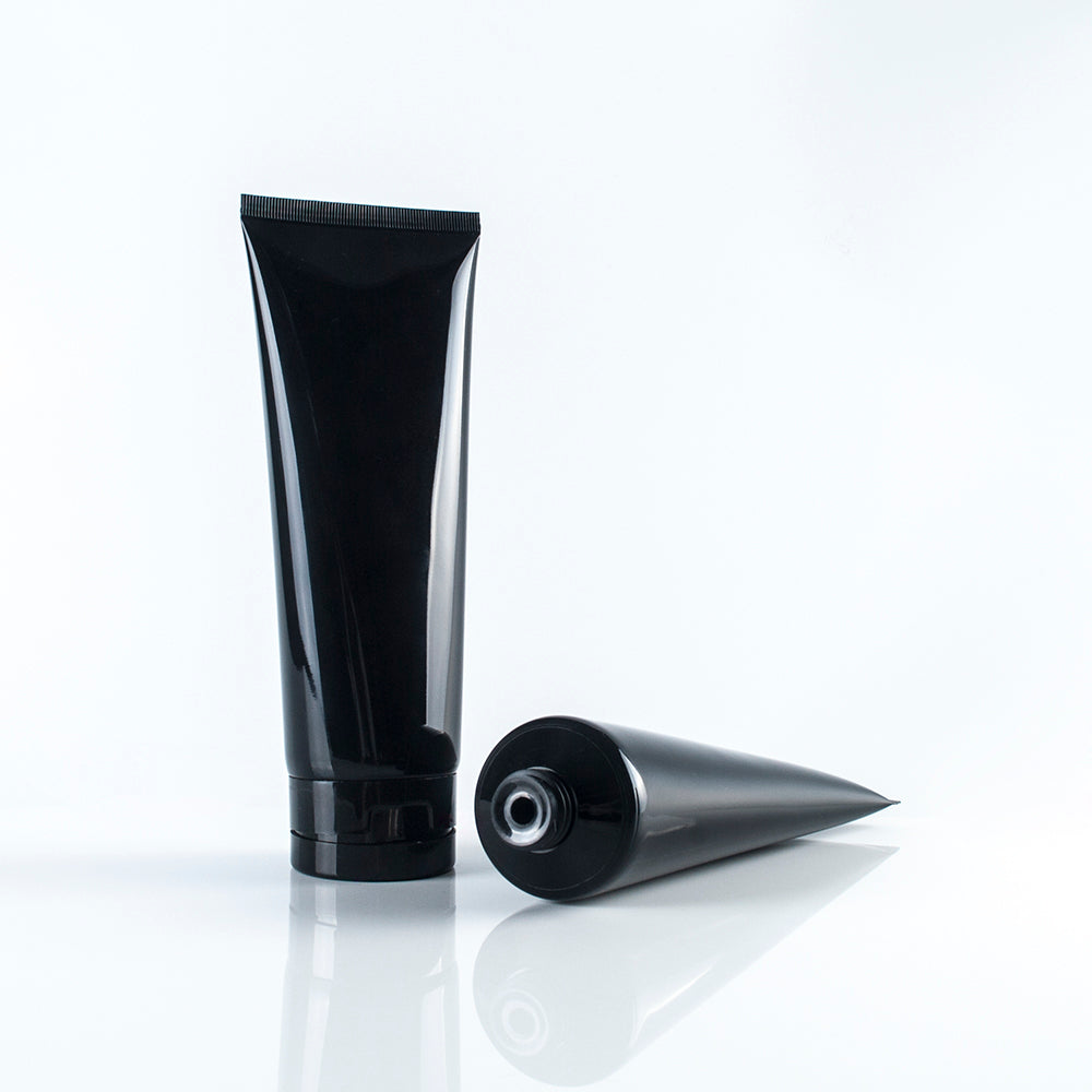 50ml Cosmetic Refillable Cream Tube Gloss Black