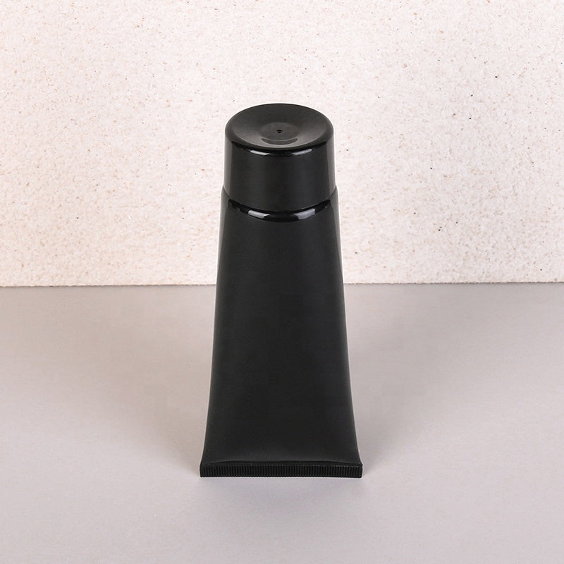 50ml Cosmetic Refillable Cream Tube Gloss Black