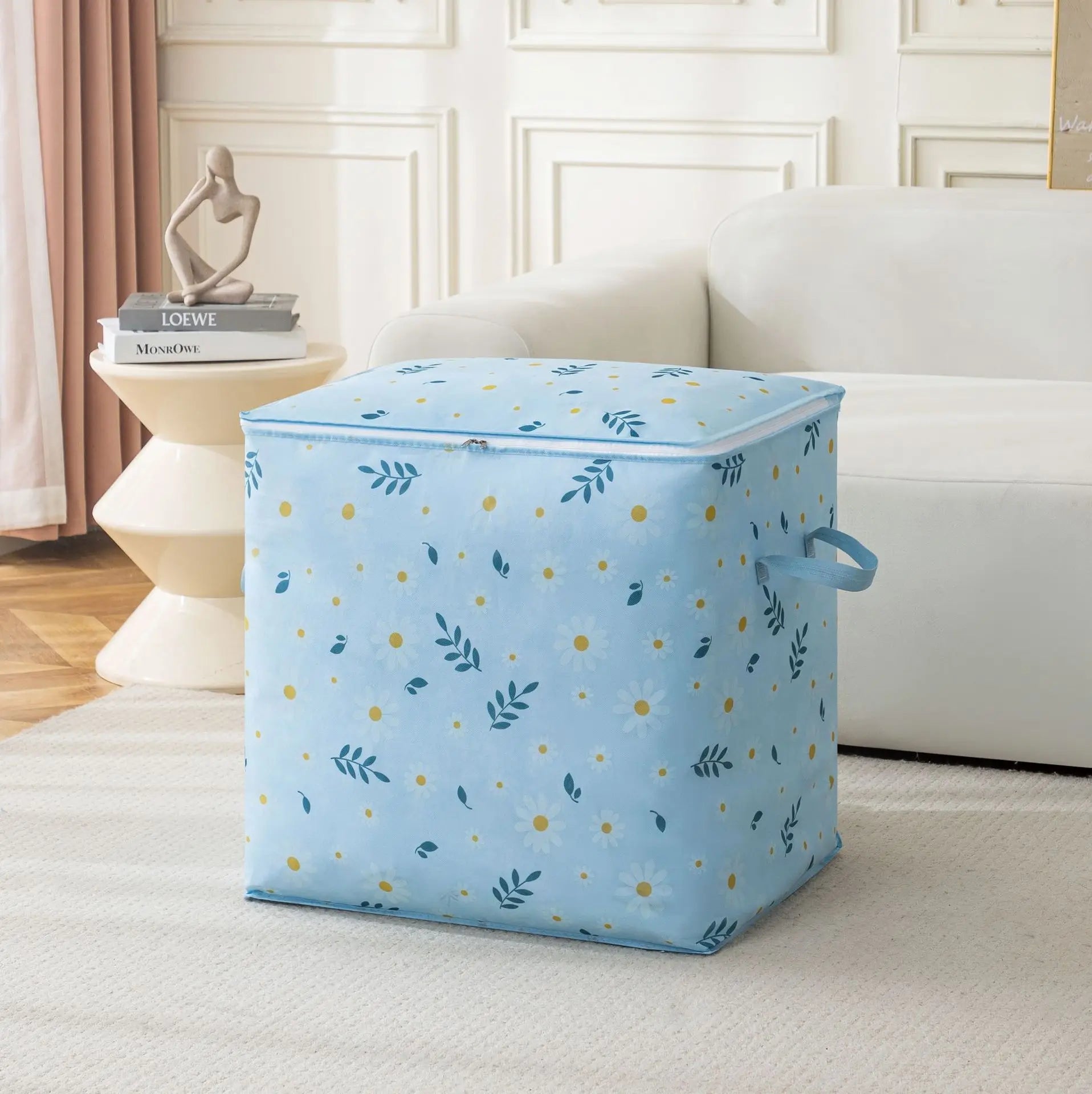 Duvet-Clothes Foldable Fabric Storage Box 45x45x35cm 100Ltr