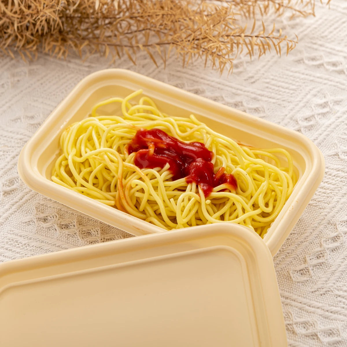 Microwavable Takeaway Lunchbox Food Tray with Lid 18.5x12cm Biodegradable Eco Friendly 10pack