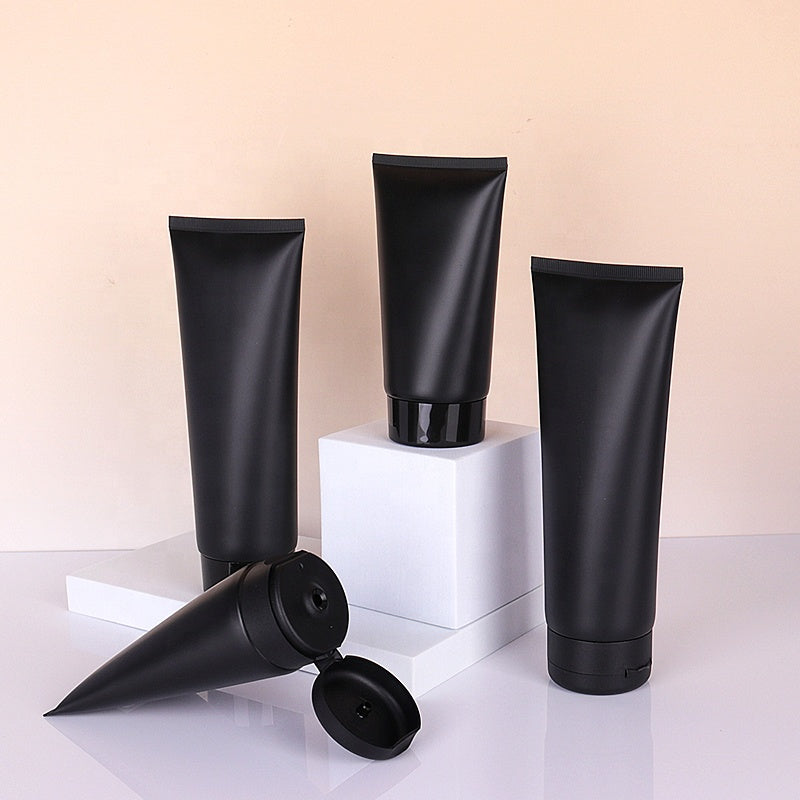 50ml Cosmetic Refillable Cream Tube Matte Black