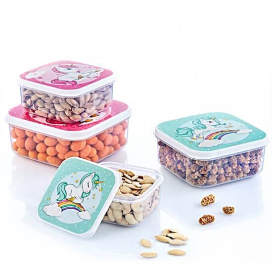 Hobby Life Fun Lunchbox Square 4pcs 020979