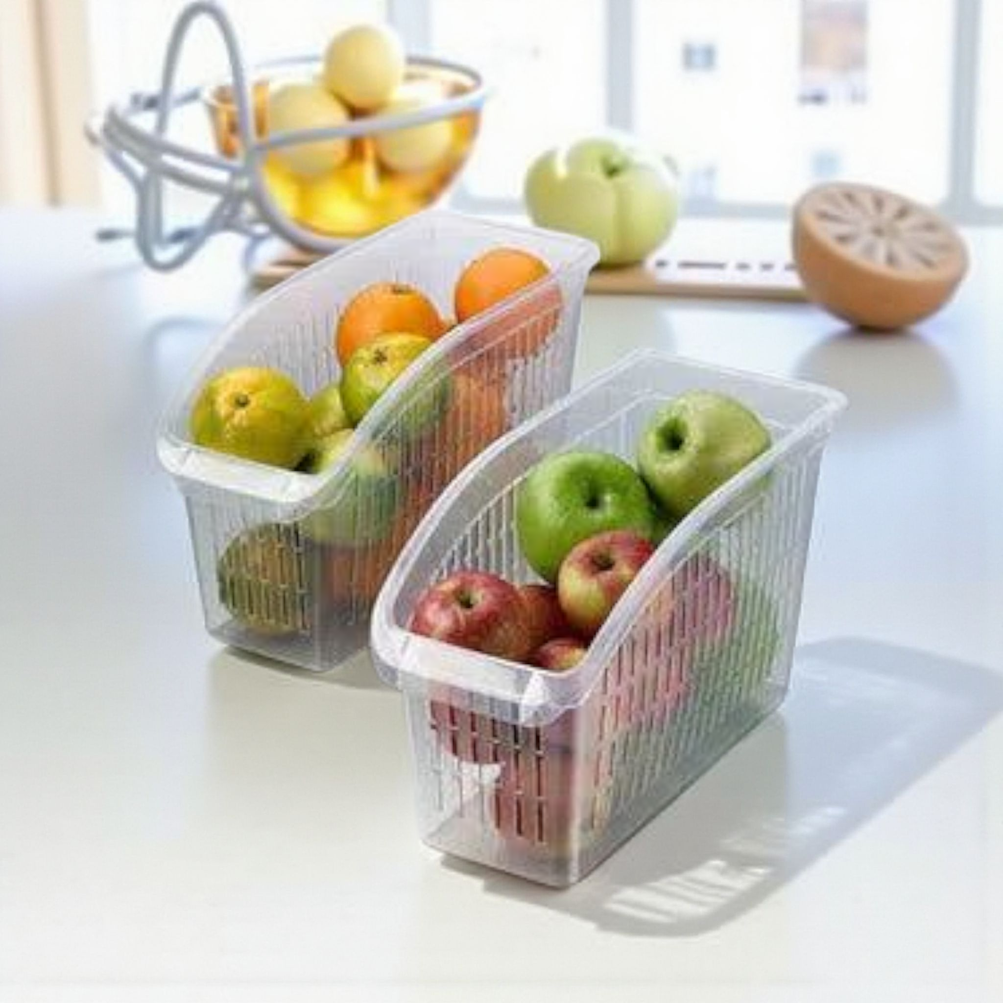 Hobby Life Orgamix Kitchen Fridge Organizer Clear Narrow 031062