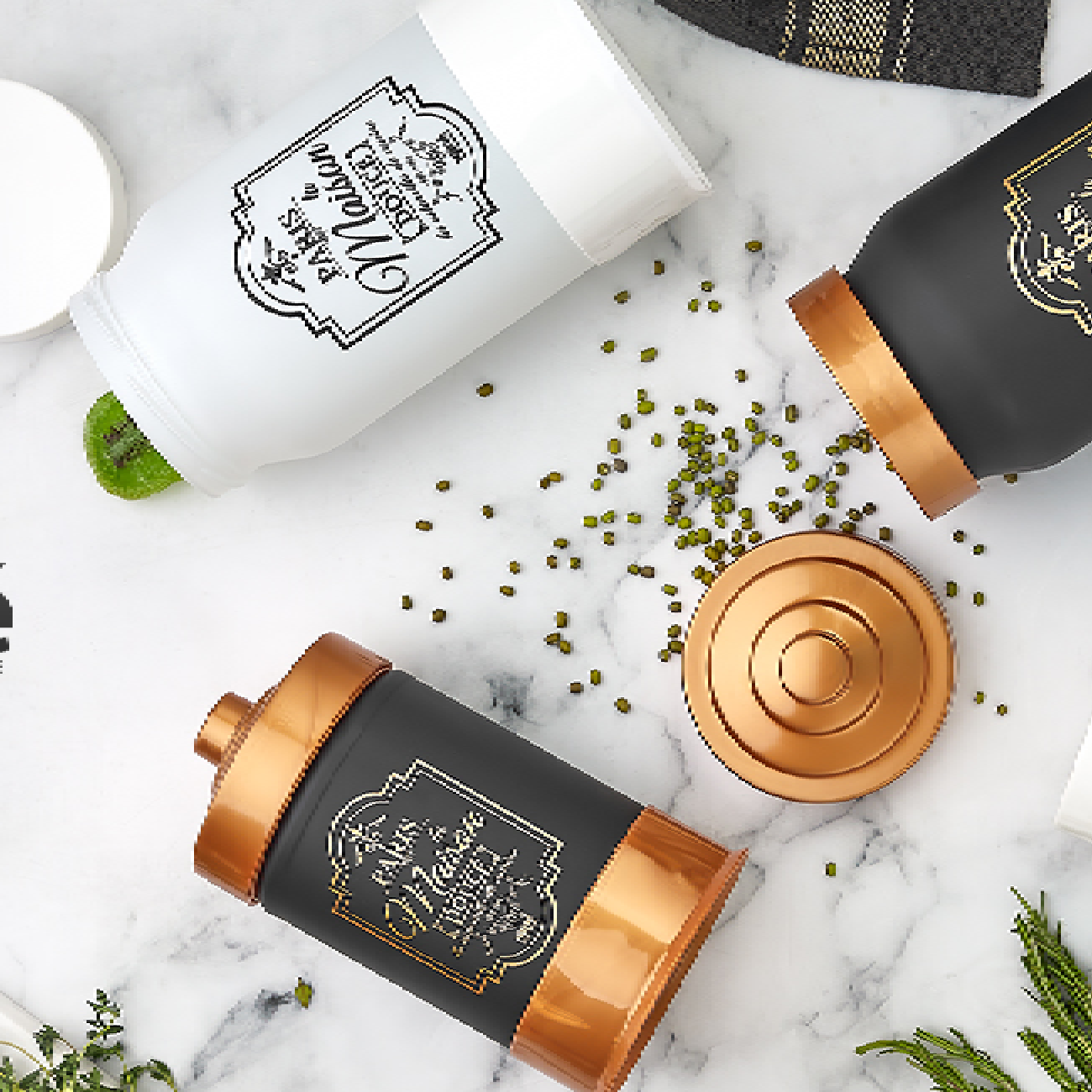 Hane Paris Luxe Decorated Storage Jar 660cc HN-1443