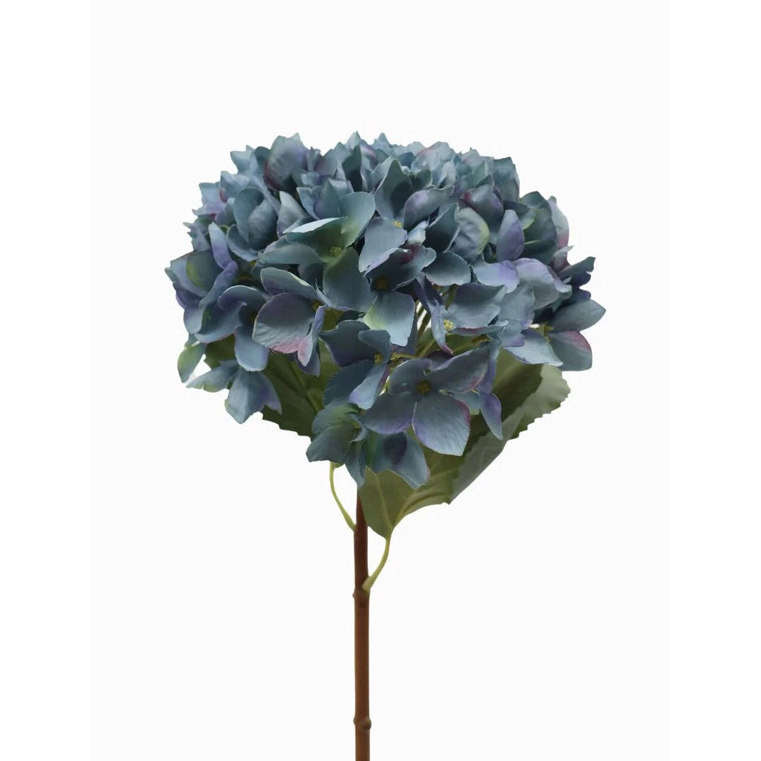 Hydrangea Stem Blue Artificial Flower