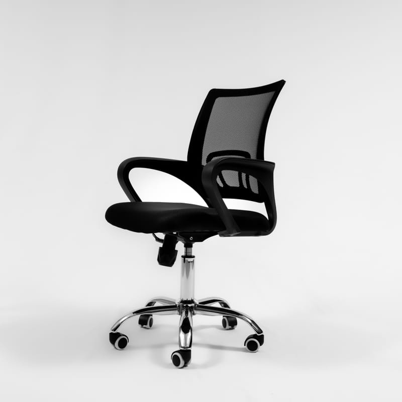 Zippy Swivel & Tilt Office Chair - Mid Mesh Back with Chrome Base